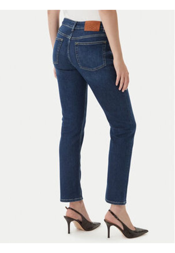 Luisa Spagnoli Jeansy Alicudi 542850 Granatowy Skinny Fit. Kolor: niebieski