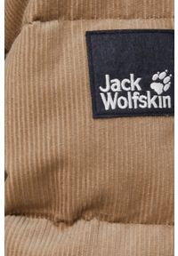 Jack Wolfskin Kurtka puchowa damska kolor beżowy zimowa. Okazja: na co dzień. Kolor: beżowy. Materiał: puch. Sezon: zima. Styl: casual #5