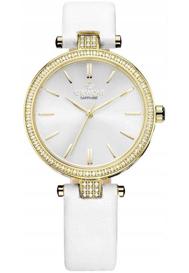 Zegarek Giewont Zegarek Damski Giewont Sapphire Złoto Srebrny GW9890-A2. Kolor: srebrny, złoty, wielokolorowy