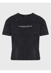 Kaotiko T-Shirt Paradise Dreams AL004-01-M002 Czarny Regular Fit. Kolor: czarny. Materiał: bawełna