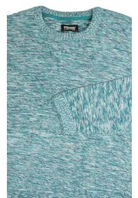 Oryginalny Sweter Męski Pioneer – Bawełna – Melanżowa Tkanina - Kolor Morski (Jasny). Kolor: niebieski. Materiał: bawełna. Wzór: melanż. Sezon: lato #3