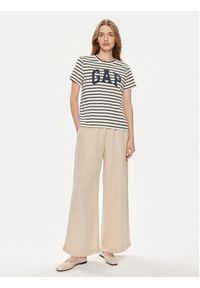 GAP - Gap T-Shirt 871061-00 Beżowy Regular Fit. Kolor: beżowy. Materiał: bawełna #5