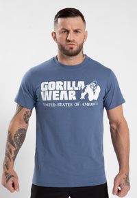 GORILLA WEAR - Classic Koszulka - Coronet Niebieski. Kolor: niebieski. Sport: fitness