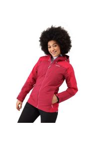 Regatta - Kurtka turystyczna zimowa damska Highton ze stretchem. Kolor: czerwony, wielokolorowy, różowy. Sezon: zima. Sport: turystyka piesza #1
