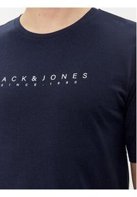 Jack & Jones - Jack&Jones T-Shirt Setra 12247985 Granatowy Standard Fit. Kolor: niebieski. Materiał: bawełna #4
