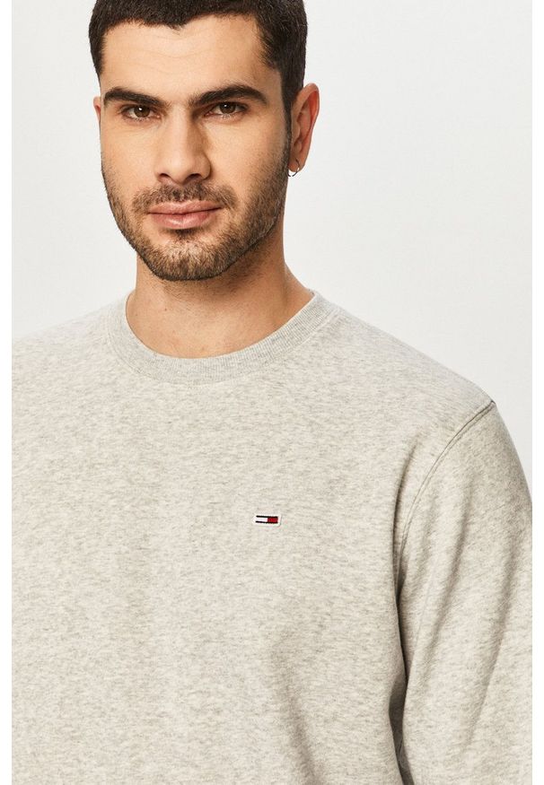Tommy Jeans - Bluza. Okazja: na co dzień. Kolor: szary. Styl: casual