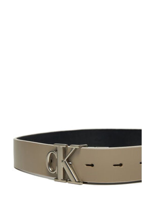 Calvin Klein Jeans Pasek Damski Mono Pl Rev Lthr Belt K60K612288 Brązowy. Kolor: brązowy. Materiał: skóra