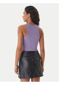 Hugo - HUGO Top Baby 50511450 Fioletowy Slim Fit. Kolor: fioletowy. Materiał: bawełna #2