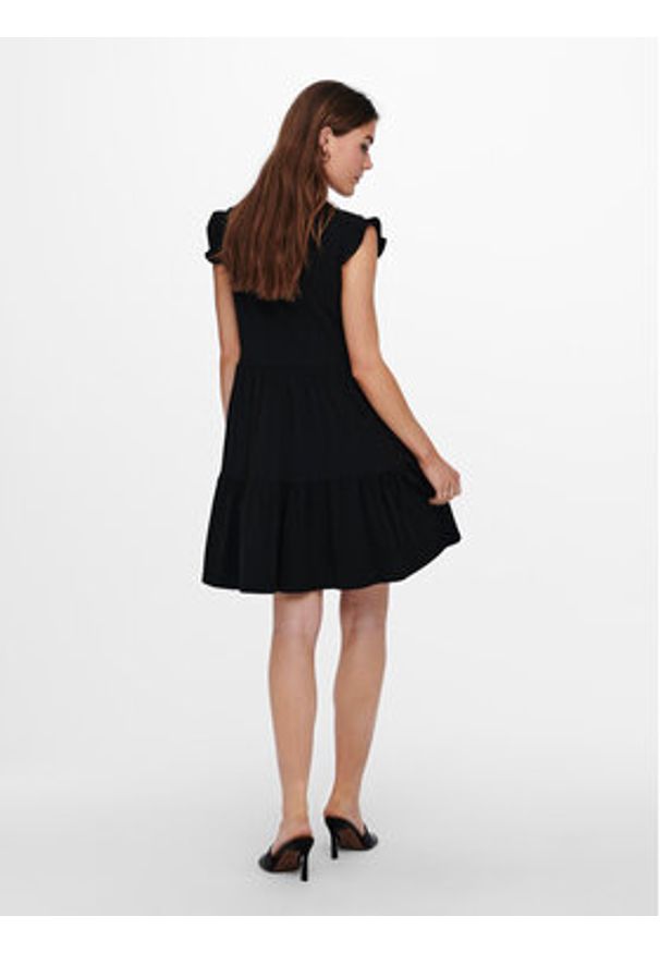 only - ONLY Sukienka letnia May 15226992 Czarny Regular Fit. Kolor: czarny. Materiał: bawełna. Sezon: lato