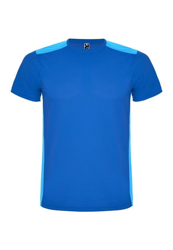 ROLY - Koszulka Sportowa Z Krótkim Rękawem Dla Dorosłych Unisex Detroit. Kolor: niebieski. Długość rękawa: krótki rękaw. Długość: krótkie