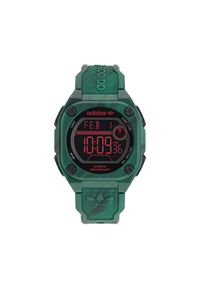 Adidas - adidas Zegarek Originals City Tech Two GRFX AOST23573 Zielony. Kolor: zielony