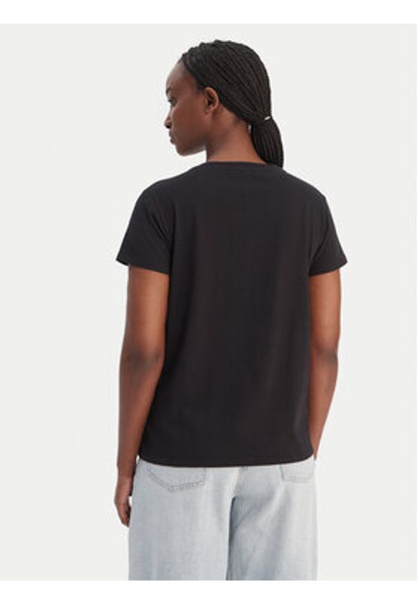 Liu Jo Sport T-Shirt TA6056 JS923 Czarny Regular Fit. Kolor: czarny. Materiał: bawełna. Styl: sportowy