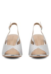 Clara Barson Sandały ACANNA KL-230801-02 Srebrny. Kolor: srebrny. Materiał: skóra #4