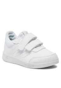 Adidas - adidas Sneakersy Tensaur Sport Training Hook and Loop Shoes GW1987 Biały. Kolor: biały. Materiał: skóra