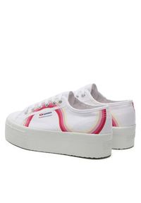 Superga Tenisówki Round Stripes 2790 S4128TW Biały. Kolor: biały. Materiał: materiał #5