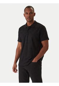 Guess Polo M6RP25 KCFE2 Czarny Regular Fit. Typ kołnierza: polo. Kolor: czarny. Materiał: syntetyk #1