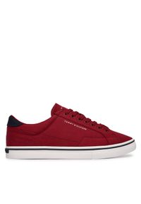 TOMMY HILFIGER - Tommy Hilfiger Tenisówki Vulc Core Long Lace FM0FM05688 Bordowy. Kolor: czerwony. Materiał: materiał #1