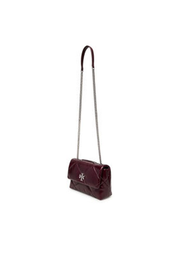 Tory Burch Torebka Kira Diamond 169326 Bordowy. Kolor: czerwony. Materiał: skórzane