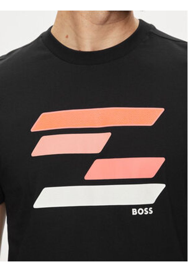 BOSS - Boss T-Shirt 50513005 Czarny Regular Fit. Kolor: czarny. Materiał: bawełna