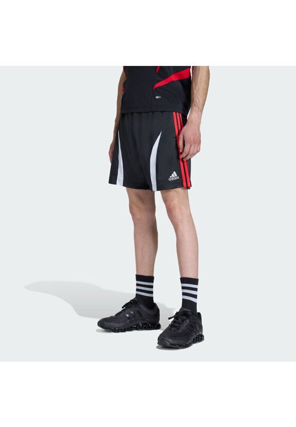 Adidas - adidas Szorty sportowe adicolor Teamgeist KD5871 Czarny Regular Fit. Kolor: czarny. Materiał: syntetyk. Styl: sportowy