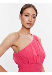ViCOLO Sukienka wieczorowa TE0032 Różowy Regular Fit. Kolor: różowy. Materiał: syntetyk. Styl: wizytowy