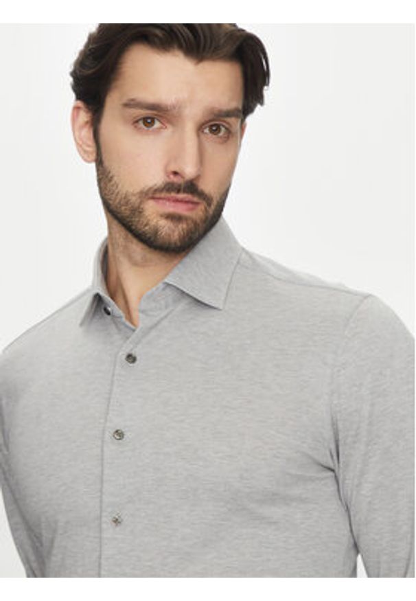 Michael Kors Koszula MD0MD91392 Szary Slim Fit. Kolor: szary. Materiał: bawełna