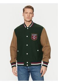 GANT - Gant Kurtka bomber Varsity 7006483 Zielony Regular Fit. Kolor: zielony. Materiał: bawełna