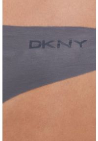 DKNY - Dkny Stringi kolor szary. Kolor: szary. Materiał: materiał, dzianina. Wzór: gładki #2