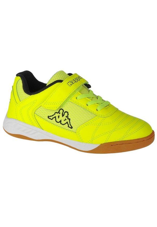Buty Kappa Damba K Jr 260765K-4011 czerwone żółte. Zapięcie: rzepy. Kolor: czerwony, wielokolorowy, żółty. Materiał: skóra, syntetyk, tkanina, guma. Sport: fitness