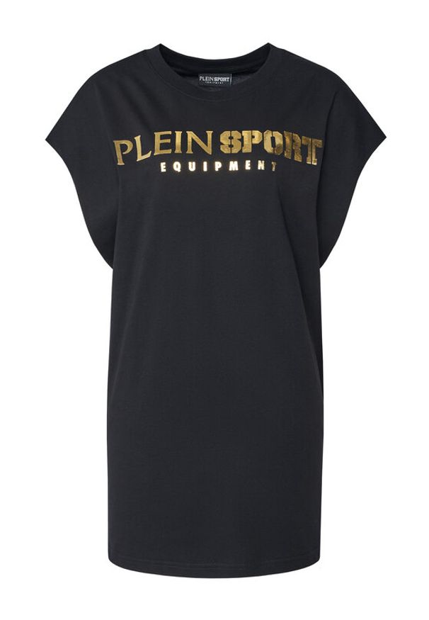 Plein Sport Tank top PAEC MTK8319 STE001N Czarny Regular Fit. Kolor: czarny. Materiał: bawełna. Styl: sportowy