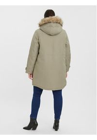 Vero Moda Curve Parka Trok 10267442 Zielony Regular Fit. Kolor: zielony. Materiał: syntetyk #4