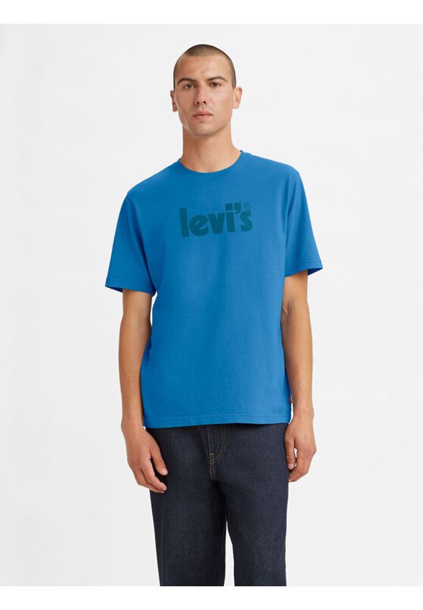 Levi's® T-Shirt 16143-0596 Niebieski Relaxed Fit. Kolor: niebieski. Materiał: bawełna