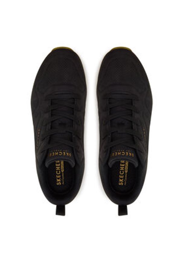 skechers - Skechers Sneakersy Casairal 183090/BBK Czarny. Kolor: czarny. Materiał: skóra