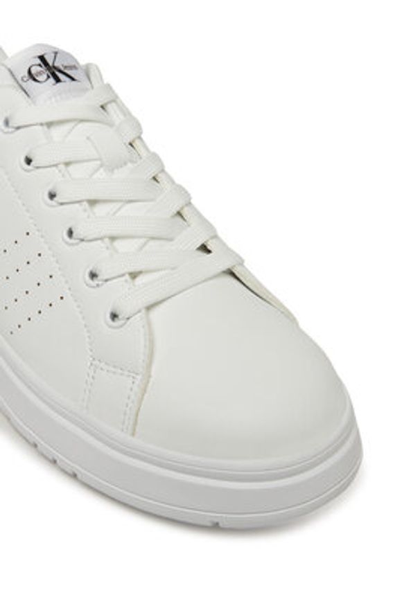 Calvin Klein Jeans Sneakersy V3X9-82085-1355X002 Biały. Kolor: biały. Materiał: skóra