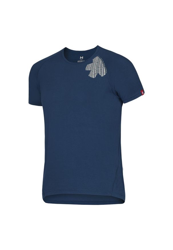 OCUN - Koszulka Ocun Bamboo Blossom. Kolor: niebieski. Materiał: włókno. Sport: wspinaczka