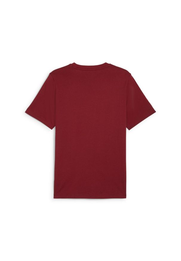 Puma Koszulka Ess+ 2 Col Small Logo 67447012. Kolor: czerwony. Materiał: bawełna