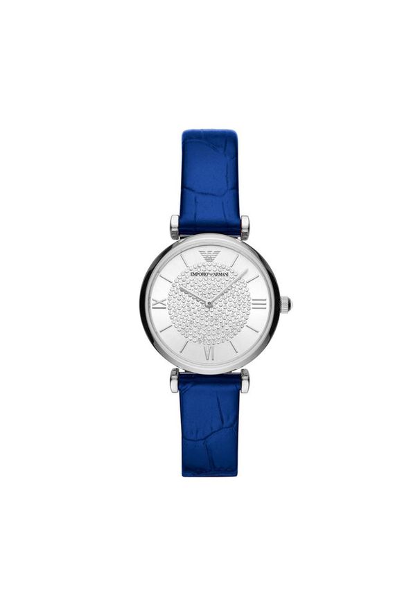 Zegarek Emporio Armani. Kolor: niebieski