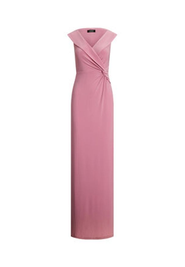 Lauren Ralph Lauren - LAUREN RALPH LAUREN Sukienka wieczorowa 253863940023 Różowy Slim Fit. Kolor: różowy. Materiał: syntetyk. Styl: wizytowy