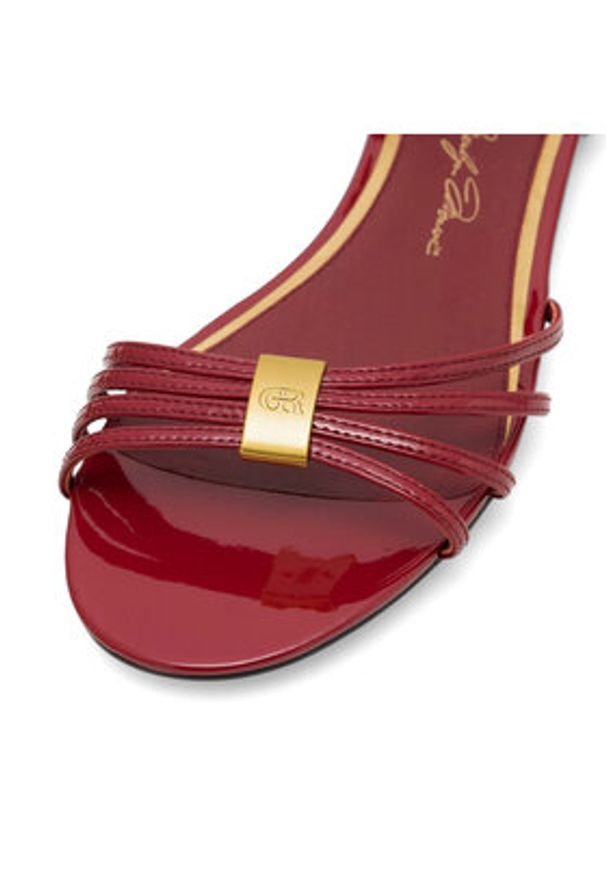 Gino Rossi Sandały ROSE-SLT569P-19 Czerwony. Kolor: czerwony. Materiał: skóra