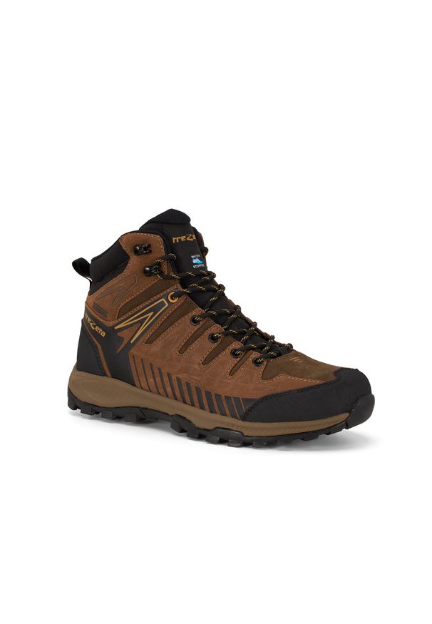 Buty trekkingowe męskie TREZETA Thunder Leather Mid z membraną WP. Kolor: brązowy