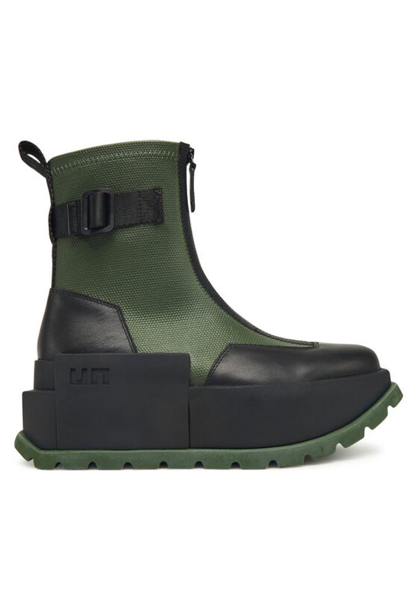 United Nude Botki Roko Bootie II 1077790454 Zielony. Kolor: zielony. Materiał: materiał