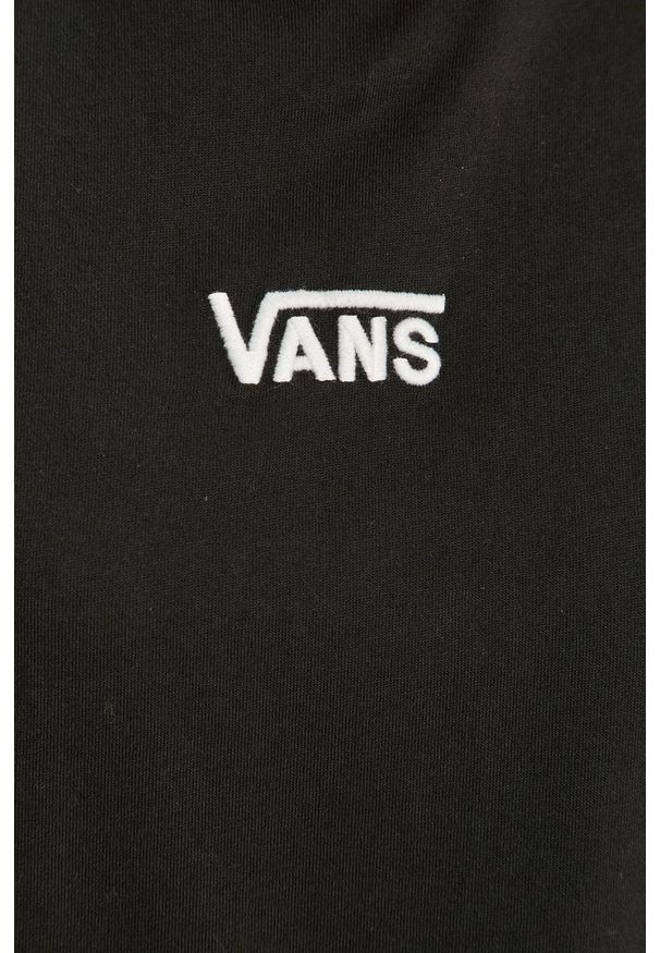Vans - Sukienka. Okazja: na co dzień. Kolor: czarny. Materiał: dzianina. Wzór: aplikacja, gładki. Typ sukienki: proste. Styl: casual
