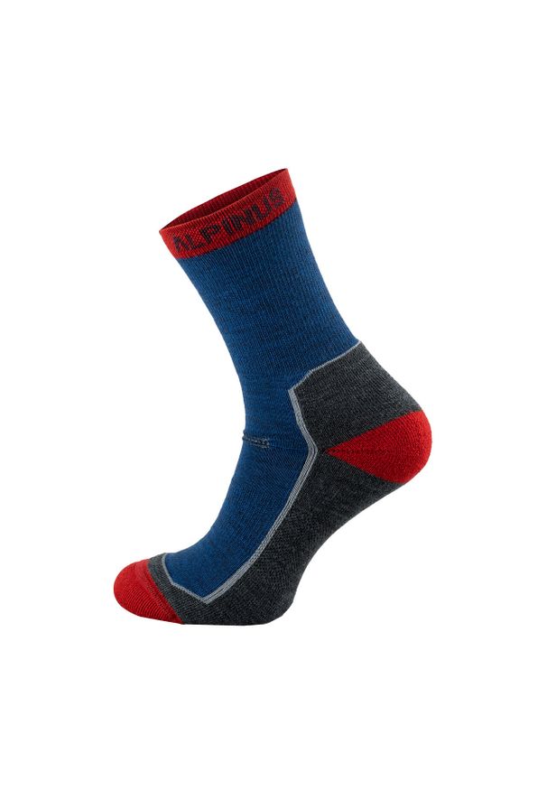 Skarpety trekkingowe Alpinus Avrill. Kolor: niebieski. Materiał: wełna. Sport: turystyka piesza