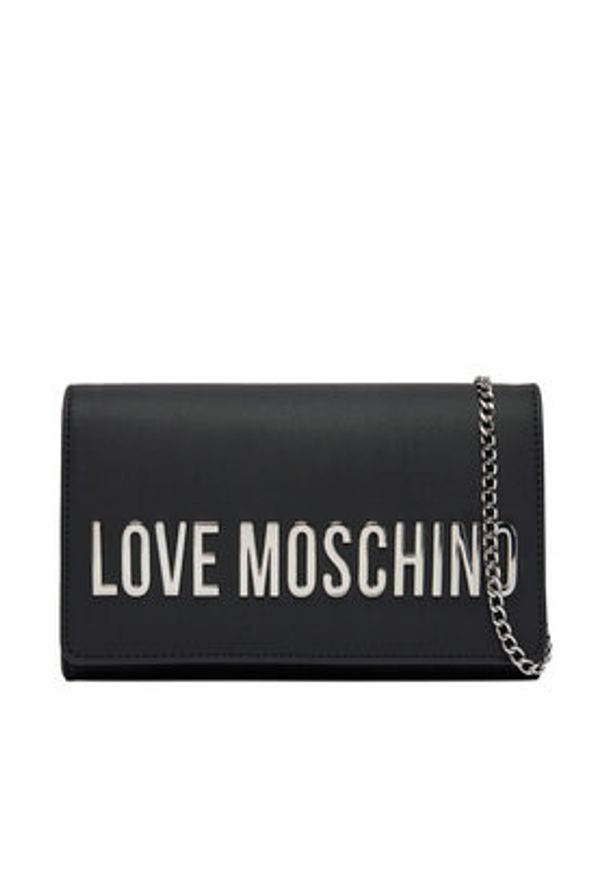 Love Moschino - LOVE MOSCHINO Torebka JC4103PP0OKD000B Czarny. Kolor: czarny. Materiał: skórzane