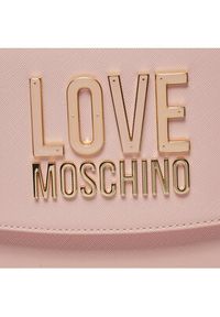 Love Moschino - LOVE MOSCHINO Torebka JC4209PP1ILQ160A Różowy. Kolor: różowy. Materiał: skórzane #4