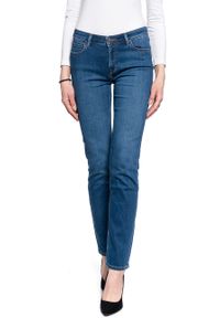 Lee - DAMSKIE SPODIE JEANSOWE LEE MARION STRAIGHT MID WORN IN RAY L301NOWH #10