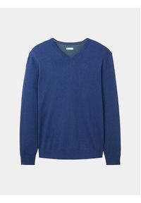 Tom Tailor Sweter 1027665 Niebieski Regular Fit. Kolor: niebieski. Materiał: bawełna