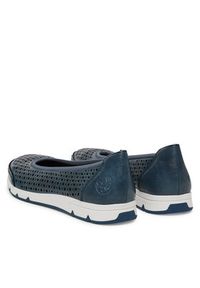 Rieker Baleriny CEO-L3065-14 Granatowy. Kolor: niebieski. Materiał: materiał #5