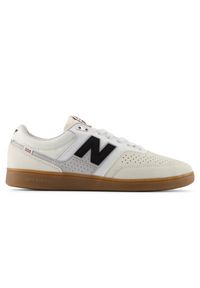 Buty męskie New Balance Numeric NM508WID – beżowe. Kolor: beżowy. Materiał: dresówka, syntetyk, zamsz, materiał, skóra. Szerokość cholewki: normalna. Wzór: nadruk. Sport: skateboard