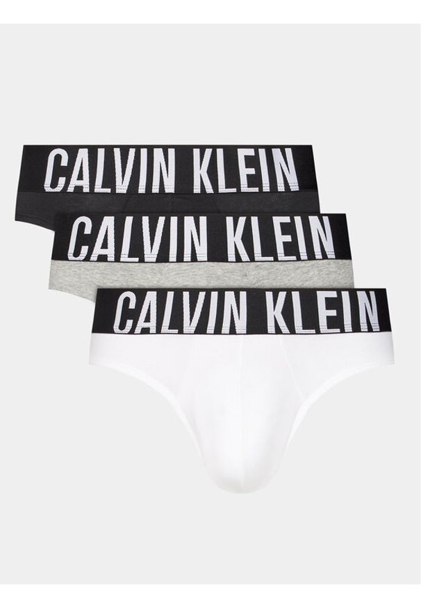 Calvin Klein Underwear Komplet 3 par slipów 000NB3607A Kolorowy. Materiał: bawełna. Wzór: kolorowy